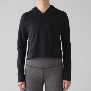 Lululemon Black Cropped Hoodie Size 4
